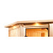  Karibu | Alcinda 2 Sauna met Dakkraag | Biokachel 9 kW Externe Bediening 403057-01